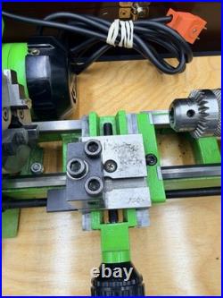 TOYO ML-210 Small Mini Desktop Lathe With Lots Of Accessories TESTED WORKS