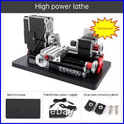 TZ20002M 65W Mini Metal Lathe Soft Metalworking Woodworking DIY Model Making