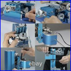 US 100240V Mini Milling Machine DIY Woodworking Metal Aluminum Processing Tool