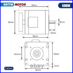 US SHIP? 600W 110V DC Brushless Lathe Spindle Motor+Main Control Board Controller