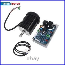 US SHIP? 900W 110V DC Brushless Lathe Spindle Motor 4000RPM+Lathe Controller