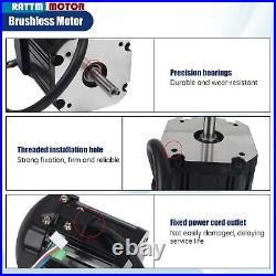 US SHIP? 900W 110V DC Brushless Lathe Spindle Motor 4000RPM+Lathe Controller