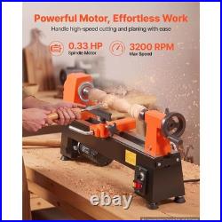 Uimoso 8 x 13 Mini Wood Lathe with Variable Speed for Benchtop Woodworking