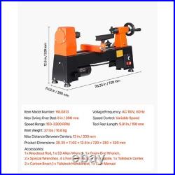 Uimoso 8 x 13 Mini Wood Lathe with Variable Speed for Benchtop Woodworking