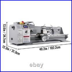 Uimoso Mini Metal Lathe Bench Top8.7x29.51100W for Turning 2250 RPM Metal Gear