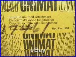 Unimat DB SL Mini Metal Lathe Power Feed Attachment #1290 Orig Box VG+Deal