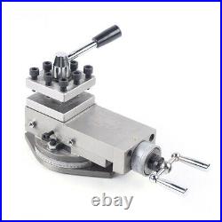Universal AT300 Mini Lathe Tool Post Assembly Holder for Metal Processing 80mm