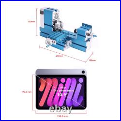 Universal Mini Metal Lathe Machine Motorized Metalworking DIY CNC Tool Woodworki
