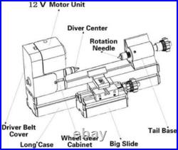 Universal Mini Metal Lathe Machine Motorized Metalworking DIY Tool Benchtop W