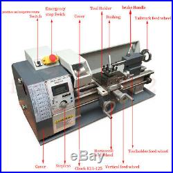 Upgrade 750W 8 X 16 Mini Metal Jade Steel Lathe Metric/inch Process Bench Top