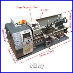 Upgrade 750W Mini Metal Lathe Metric/inch Stainless Steel Processing Bench Top