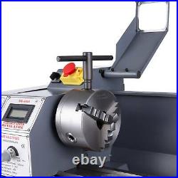 Upgraded 1.5HP 1100W DC 8.7 × 29.5 Mini Metal Lathe Bench Top Milling 5 Tools