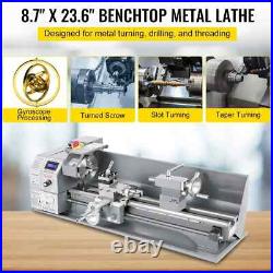 VEVOR 1100W Mini Lathe Machine Metal Metalworking Machine Metal Gear 220X600mm