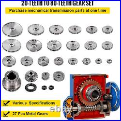 VEVOR 27PCS Metal Lathe Gears, Precise Mini Lathe Replacement Gears including &