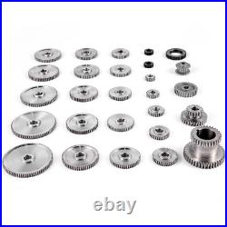 VEVOR 27pcs CJ0618 Metal Lathe Gears, Precise Mini Lathe Replacement Gears