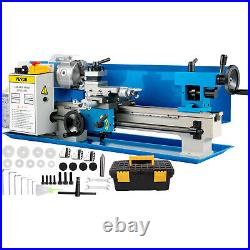 VEVOR 550W Mini Metal Lathe Machine Tool 7x14 Variable Speed 2250RPM With Tools