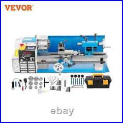 VEVOR 7x14 Mini Metal Lathe Machine Benchtop Digital 550W Variable Speed LED