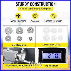 VEVOR Metal Lathe Machine 1100W 220 x 750MM Variable Speed LED Brushless Tool
