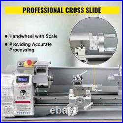 VEVOR Metal Lathe Machine 1100W 220 x 750MM Variable Speed LED Brushless Tool