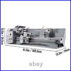 VEVOR Metal Mini Lathe 1100w 220x600mm 38mm Spindle 3-Jaw Chuck Horizontal