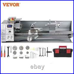 VEVOR Metal Mini Lathe 1100w Mini Metal Lathe 220x600mm 38mm Spindle 3-Jaw Chuck