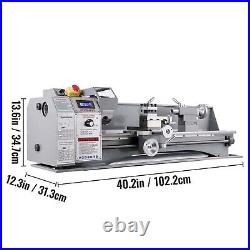 VEVOR Mini Metal Lathe 750W Brushless Motor Infinitely Variable Speed 8.7x29.5