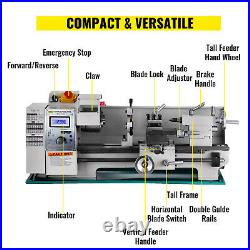 VEVOR Mini Metal Lathe 8x16 Woodworking Drilling Machine with Brushless Motor