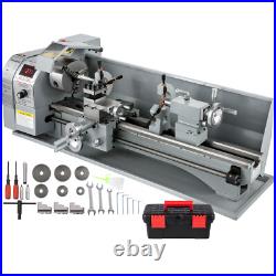 VEVOR Mini Metal Lathe Metalworking Machine Metal Gears 1100W 8.7×29.5