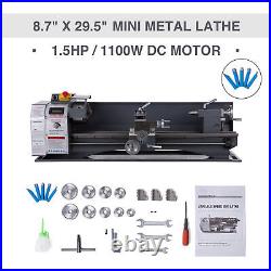 Versatile 8.7x29.5 Mini Metal Lathe Digital Display 3 Jaw Chuck 2500 rpm