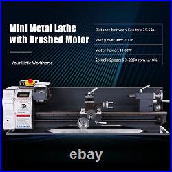 Versatile 8.7x29.5 Mini Metal Lathe Digital Display 3 Jaw Chuck 2500 rpm