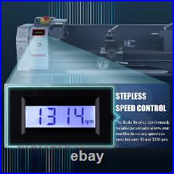 Versatile 8.7x29.5 Mini Metal Lathe Digital Display 3 Jaw Chuck 2500 rpm