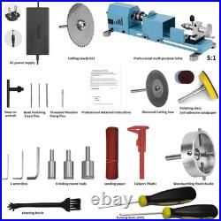 Versatile Mini Lathe Machine with 96W Motor Perfect for Crafting Enthusiasts