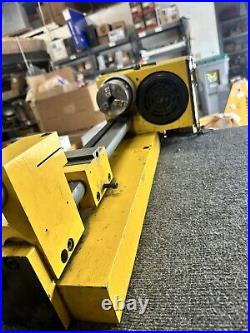 Vintage 1996 Mini Desktop Lathe Yellow 110V (see video)