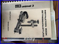 Vintage EMCO Unimat 3 Mini Metal Machinist Lathe WithEXTRAS PICKUP ONLY ILLINOIS