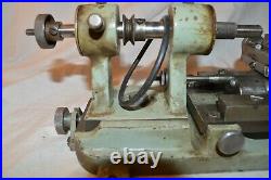 Vintage Jeweler Cast Iron Base Bed Watch Maker Lathe Slide Mini Collet Metal