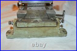 Vintage Jeweler Cast Iron Base Bed Watch Maker Lathe Slide Mini Collet Metal