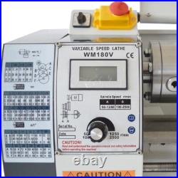 WM180V MT3 600W Mini Metalworking Lathe Metric Precision Metal Lathe 110V