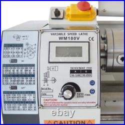 WM180V Metalworking Lathe Teaching Lathe 110V 600W Precision Mini Metal Lathe
