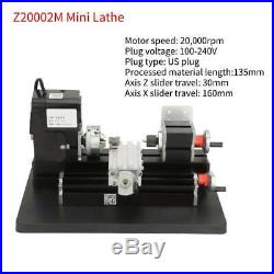 Z20002M 24W Mini Metal Lathe Machine 20000RPM 160mm x 30mm