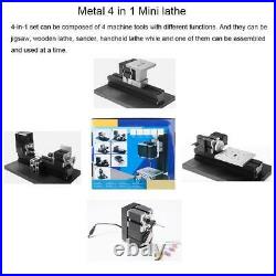 Z4000M 4-in-1 Mini Metal Motorized Lathe Milling Drilling Machine DIY Wood Tool