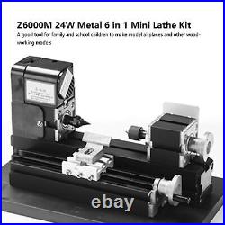 Z8000M 24W 20000rpm 8 In 1 Mini Metal Lathe Machine DIY Lathe Kit 110-240V