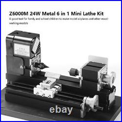 Z8000M 24W 20000rpm 8 in 1 Mini Metal Lathe Machine DIY Mini Lathe Kit 110-240V
