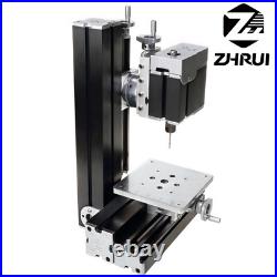 ZHRUI 60W All-metal Mini lathe 5-axis rotary drilling lathe for soft material