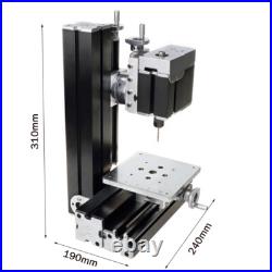 ZHRUI 60W All-metal Mini lathe 5-axis rotary drilling lathe for soft material