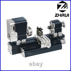 ZHRUI 60W Miniature Metal Lathe for DIY Model Making Enhanced 50mm Center Height