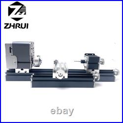 ZHRUI All Metal Mini 36W Longer DIY Lathe Benchtop Machine for Education Hobby