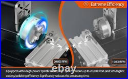 ZHRUI All-metal 36W Miniature Didactical Metal Lathe Machine for Woodworking