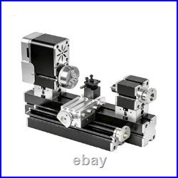 ZHRUI Electroplated all Metal Mini Miniature Didactical Metal Lathe 50mm Center