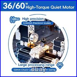 ZHRUI Electroplated all Metal Mini Miniature Didactical Metal Lathe 50mm Center ZHRUI Electroplated all Metal Mini Miniature Didactical Metal Lathe 50mm Center