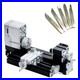 ZHRUI Mini Metal Lathe with 5-Piece 4x4mm Carbide Tipped Cutter Set 20000 R